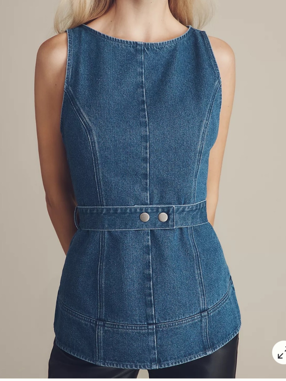 Mare Mare Denim Sleeveless Top